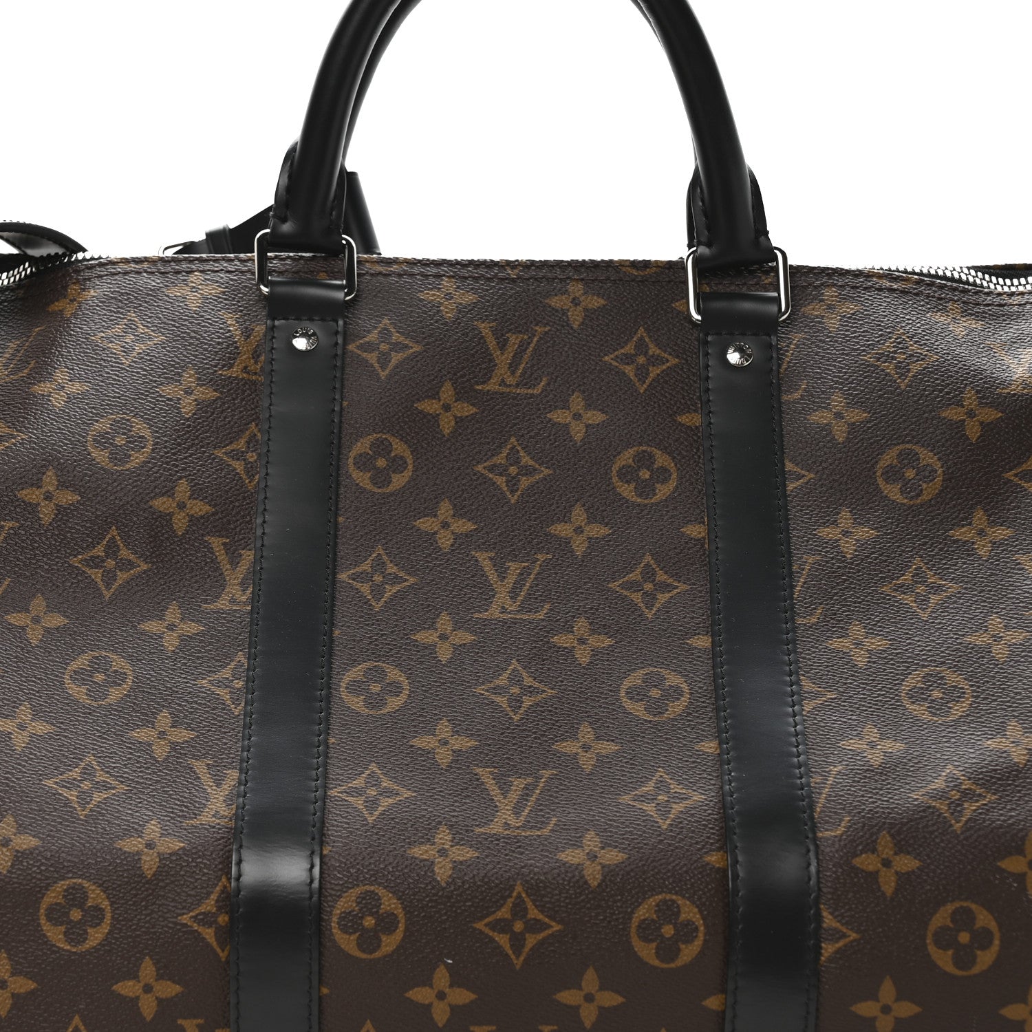 Louis Vuitton Monogram Macassar Keepall Bandouliere 55 6 of 8