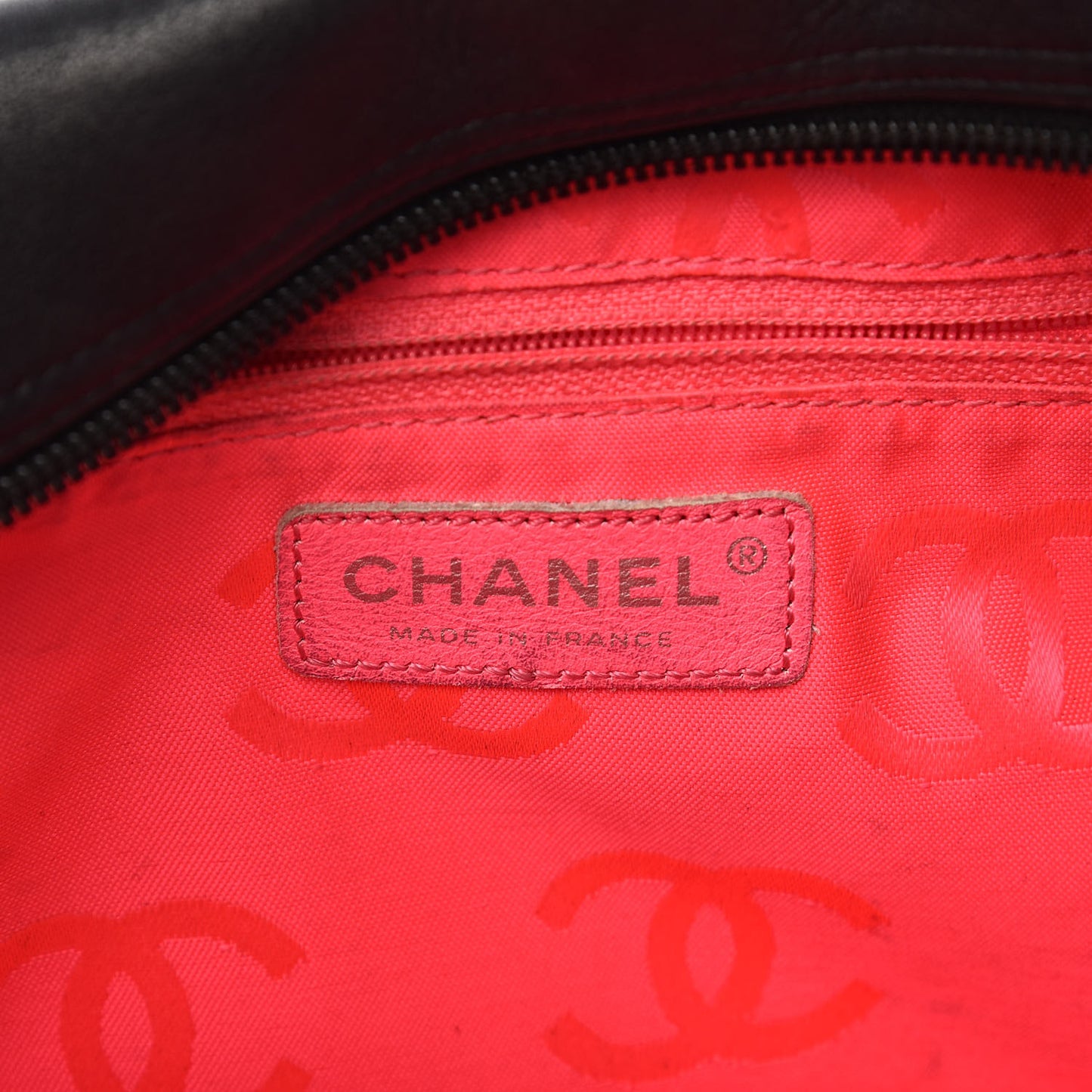 Calfskin Quilted Large Cambon Bowler Black