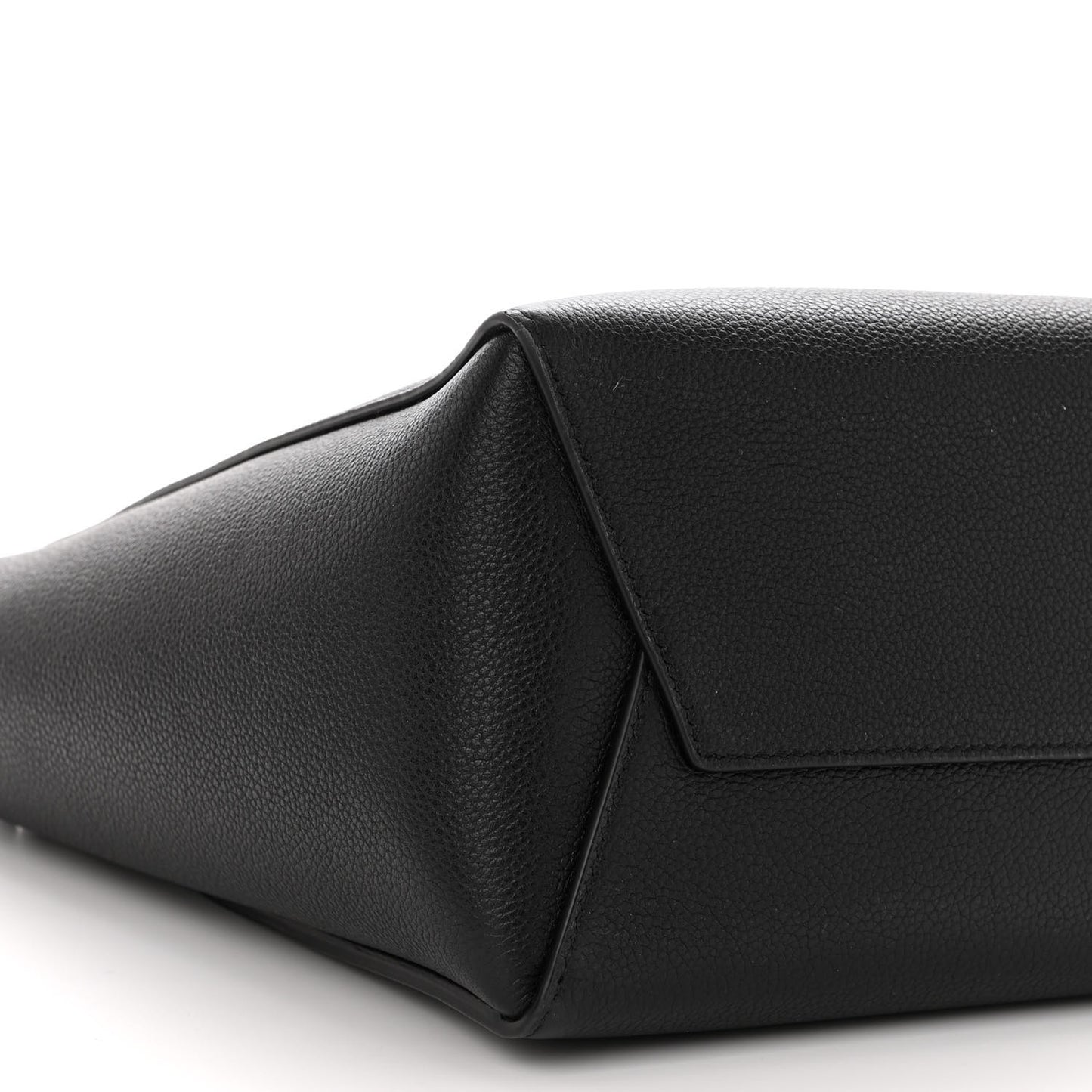 Soft Grained Calfskin Small Sangle Bucket Bag Black