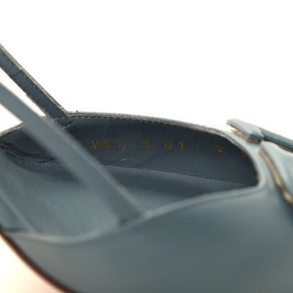 Valentino Garavani Calfskin Tonal Vlogo Slingback 80mm Pumps 39.5 Amadeus 9 of 11