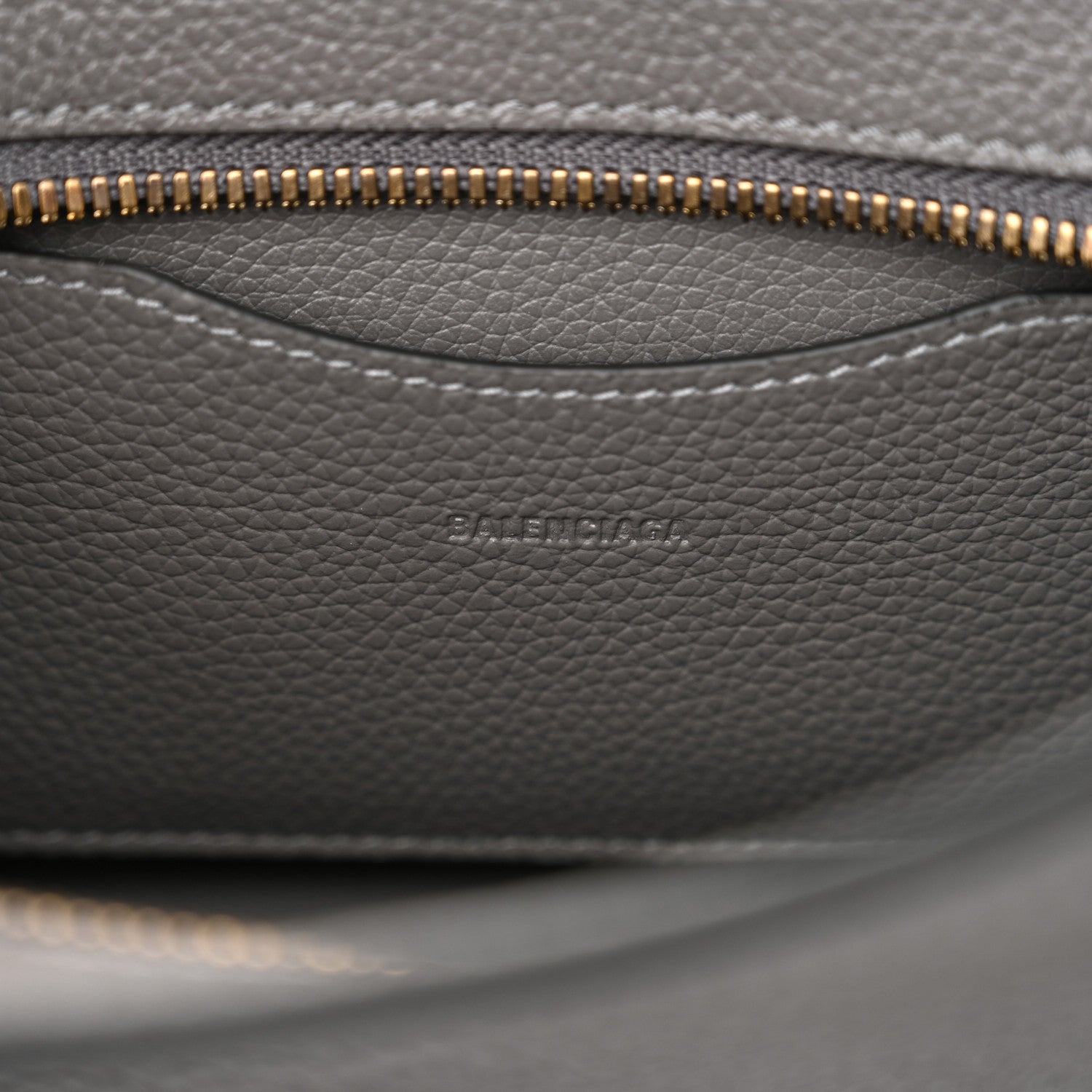 Balenciaga Grained Calfskin Neo Classic Gold Hardware Mini City Dark Grey 6 of 11