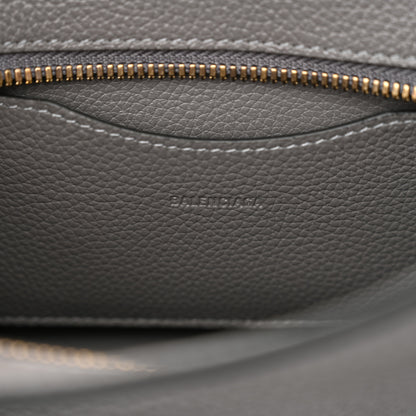 Balenciaga Grained Calfskin Neo Classic Gold Hardware Mini City Dark Grey 6 of 11