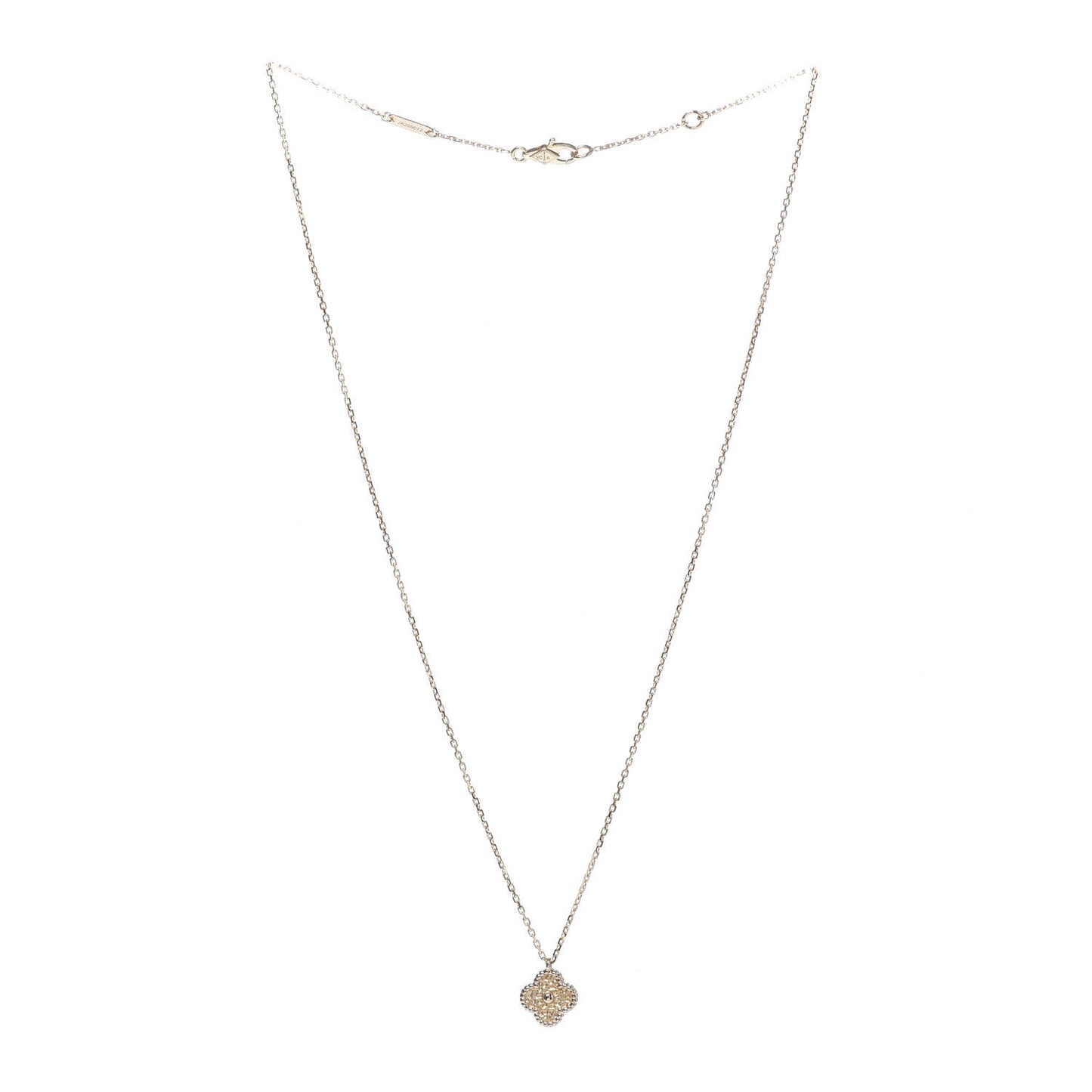 18K Rose Gold Sweet Alhambra Pendant Necklace