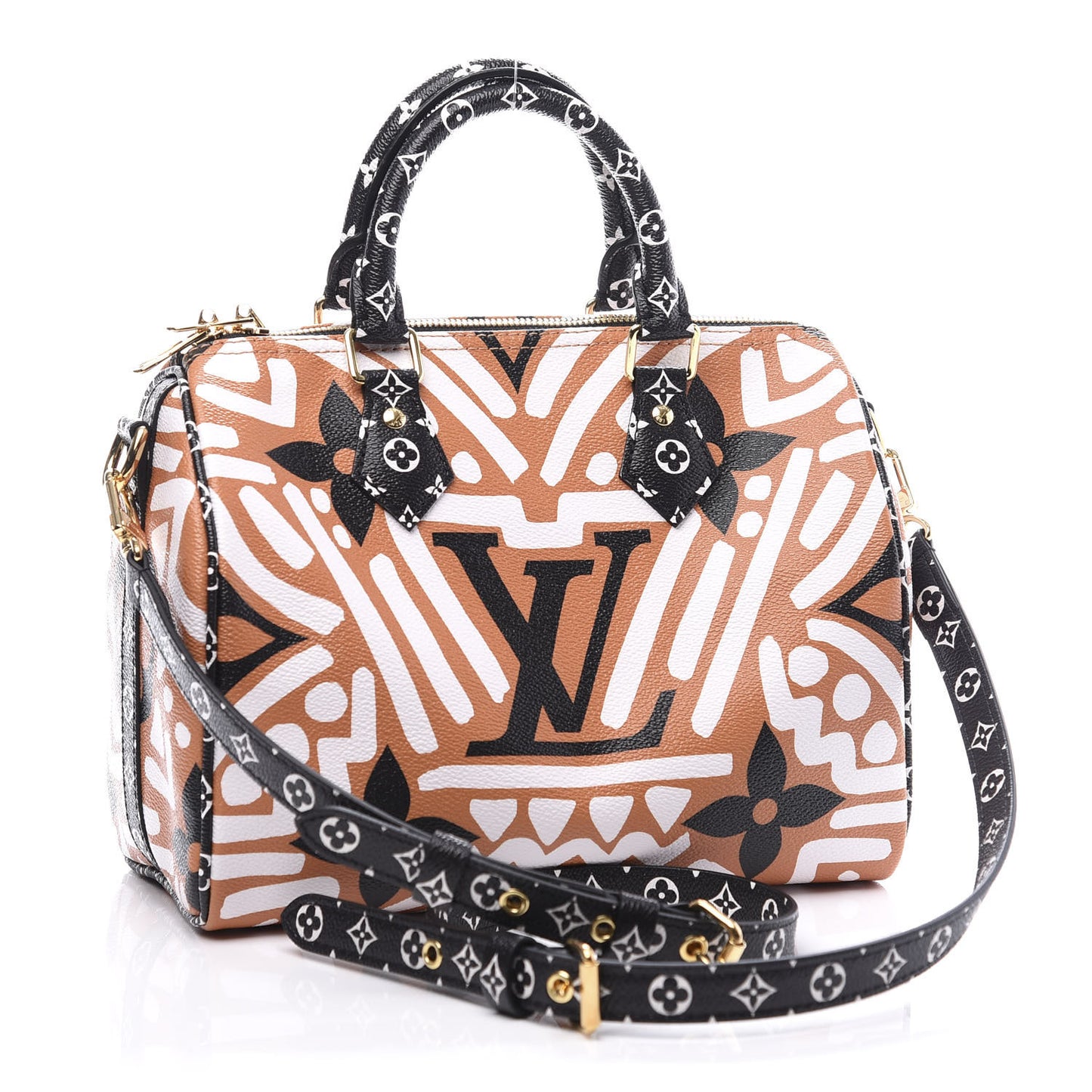 Monogram Giant Crafty Speedy Bandouliere 25 Creme Caramel