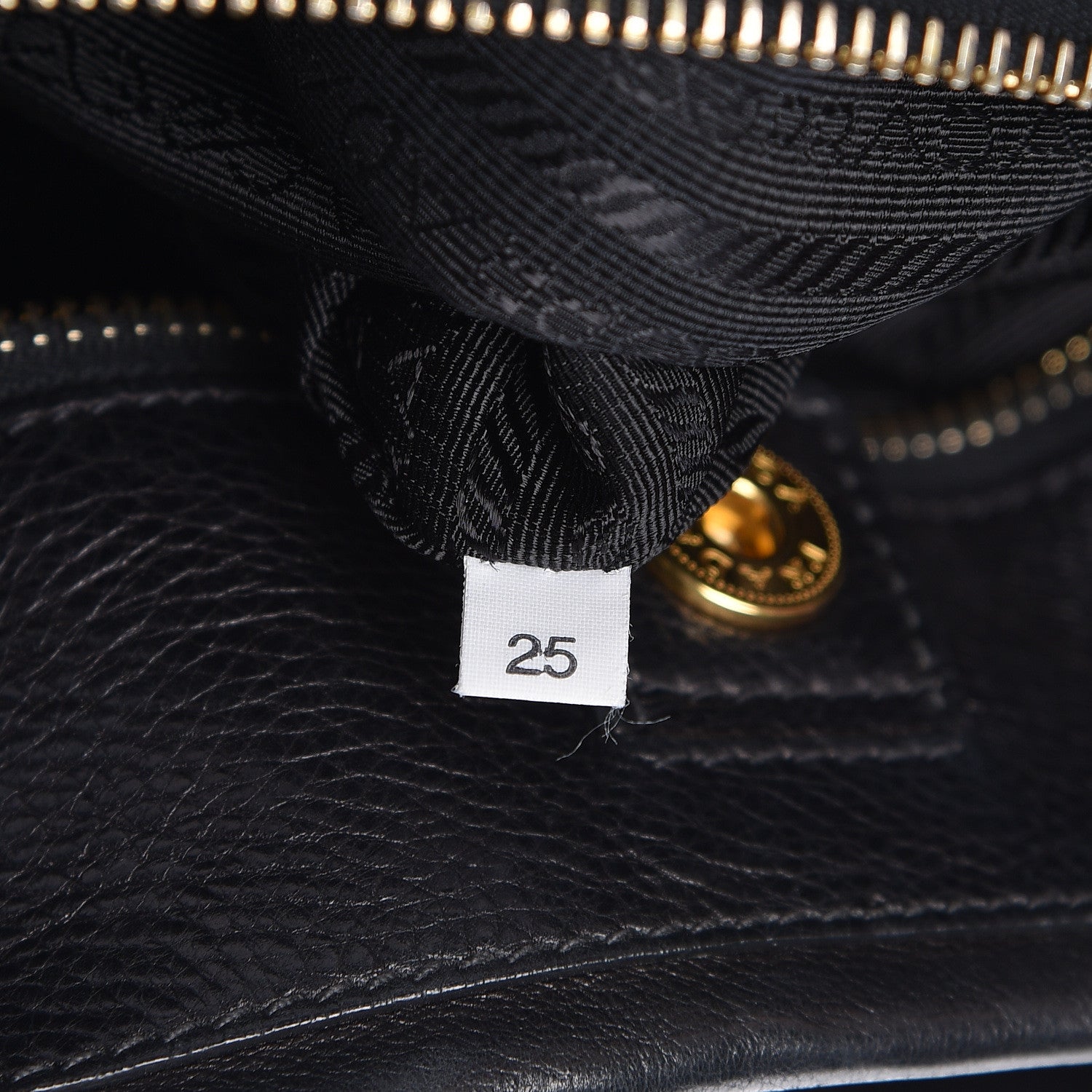 Prada Glace Calf Hobo Black 9 of 11