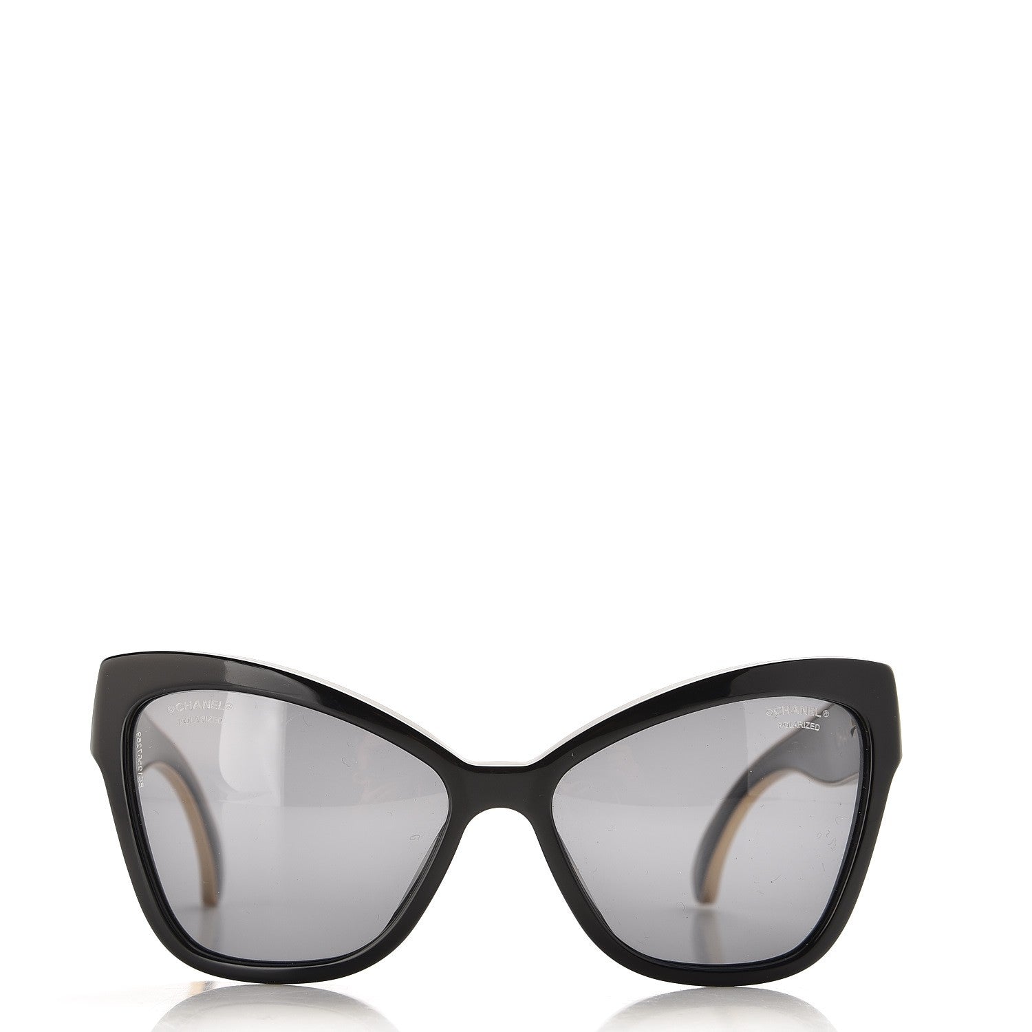 Chanel Acetate CC Cat Eye Sunglasses 5271-A Black 2 of 10