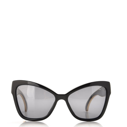 Chanel Acetate CC Cat Eye Sunglasses 5271-A Black 2 of 10