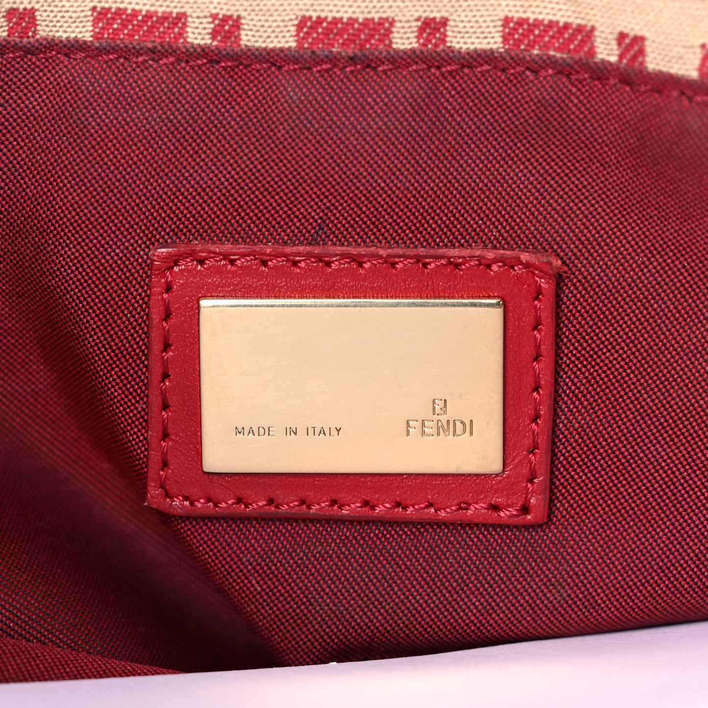 Zucchino Vitello Tote Beige Red