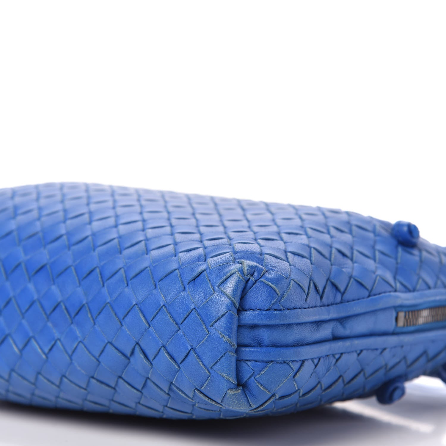 Bottega Veneta Nappa Intrecciato Pillow Crossbody Messenger Signal Blue 7 of 10