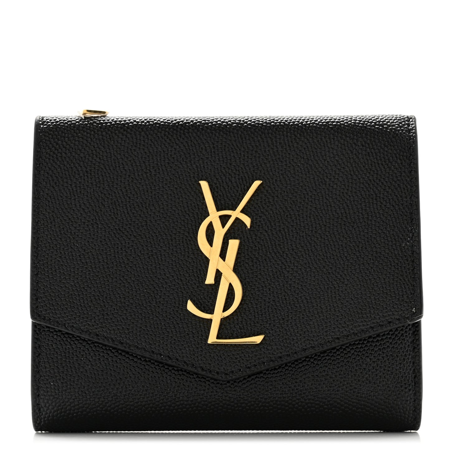 Grain De Poudre Monogram Bi-Fold Wallet Black