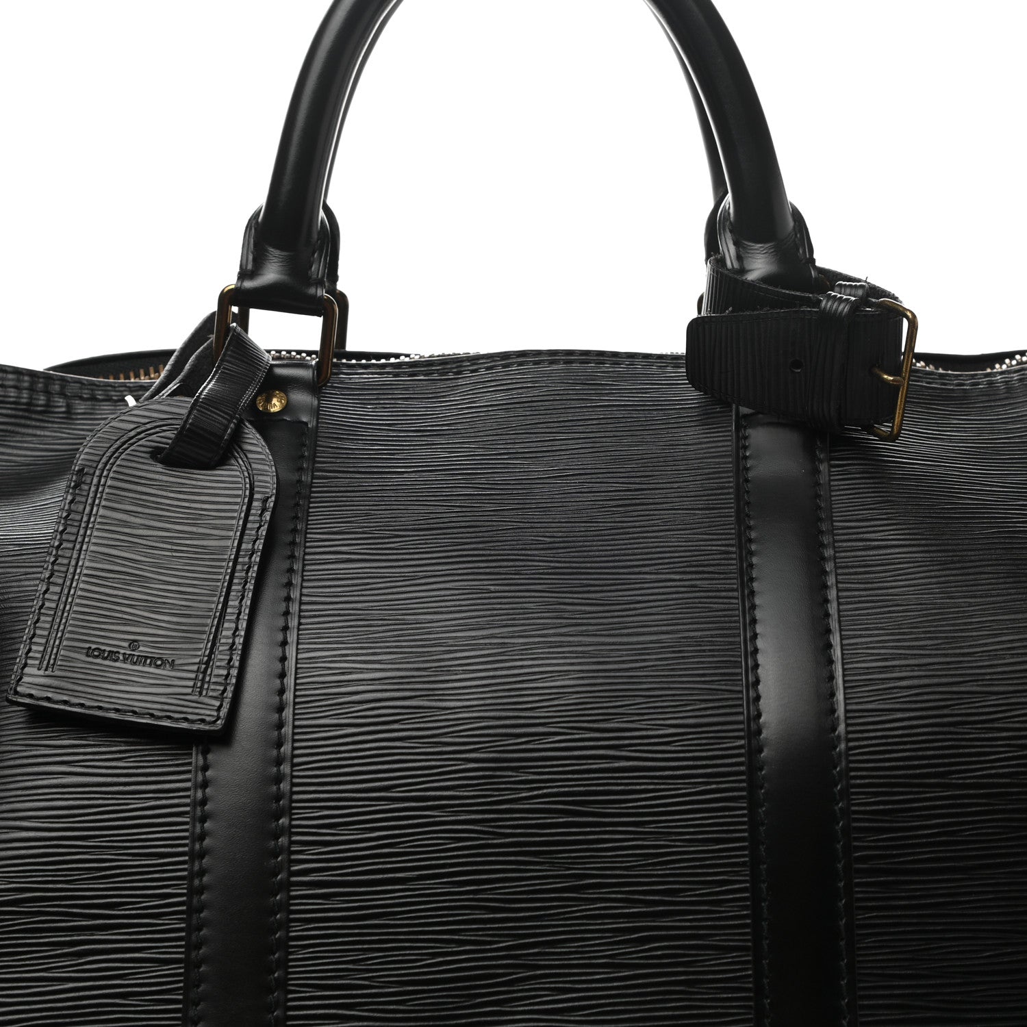 Louis Vuitton Epi Keepall 50 Black 10 of 22