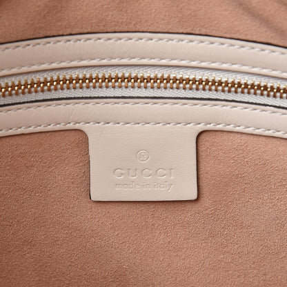 Gucci Apollo Calfskin GG Dadini Embroidered Large Hobo Mystic White 6 of 8
