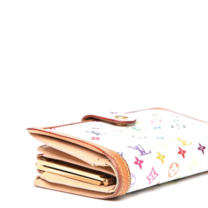 Louis Vuitton Monogram Multicolor French Purse Wallet White 11 of 14