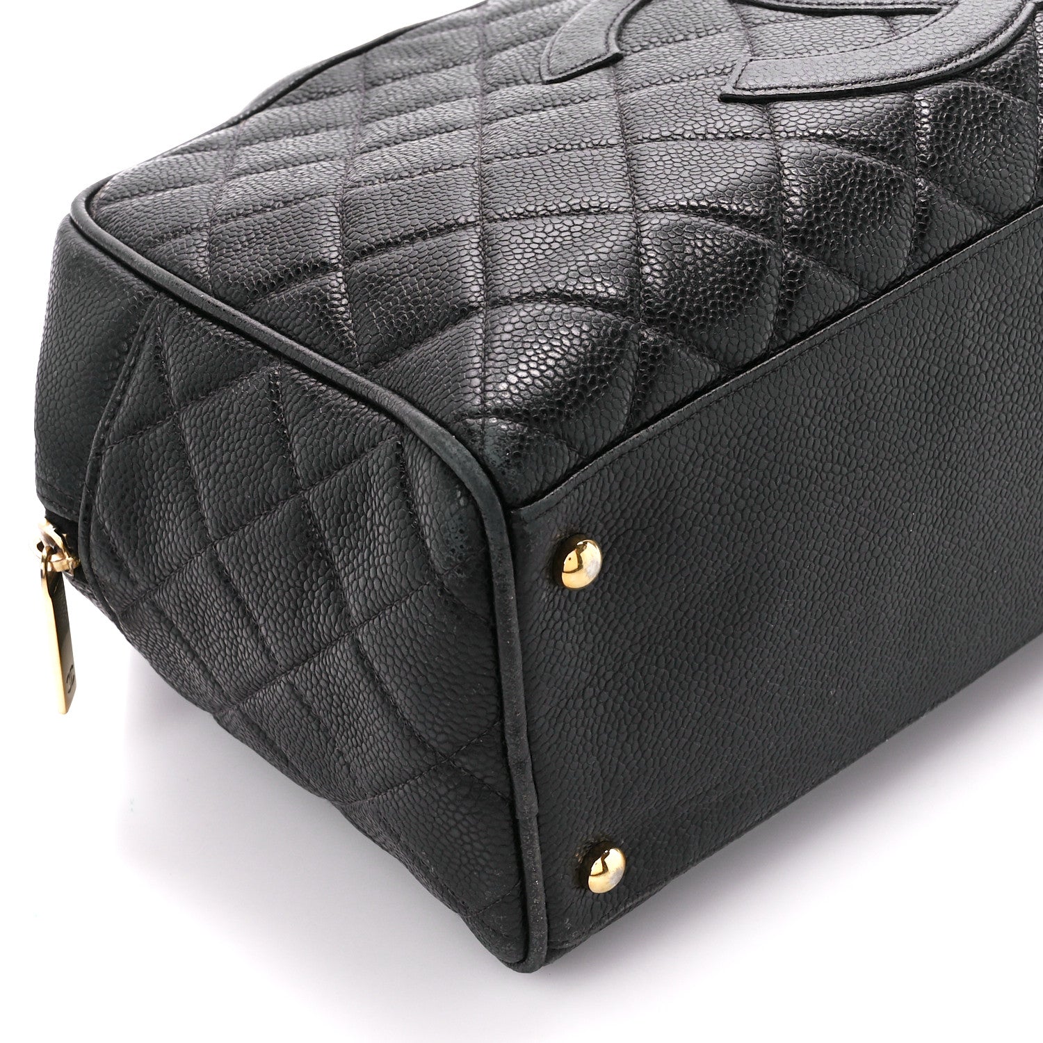 Chanel Caviar Quilted Large Bowler Black 9 of 14
