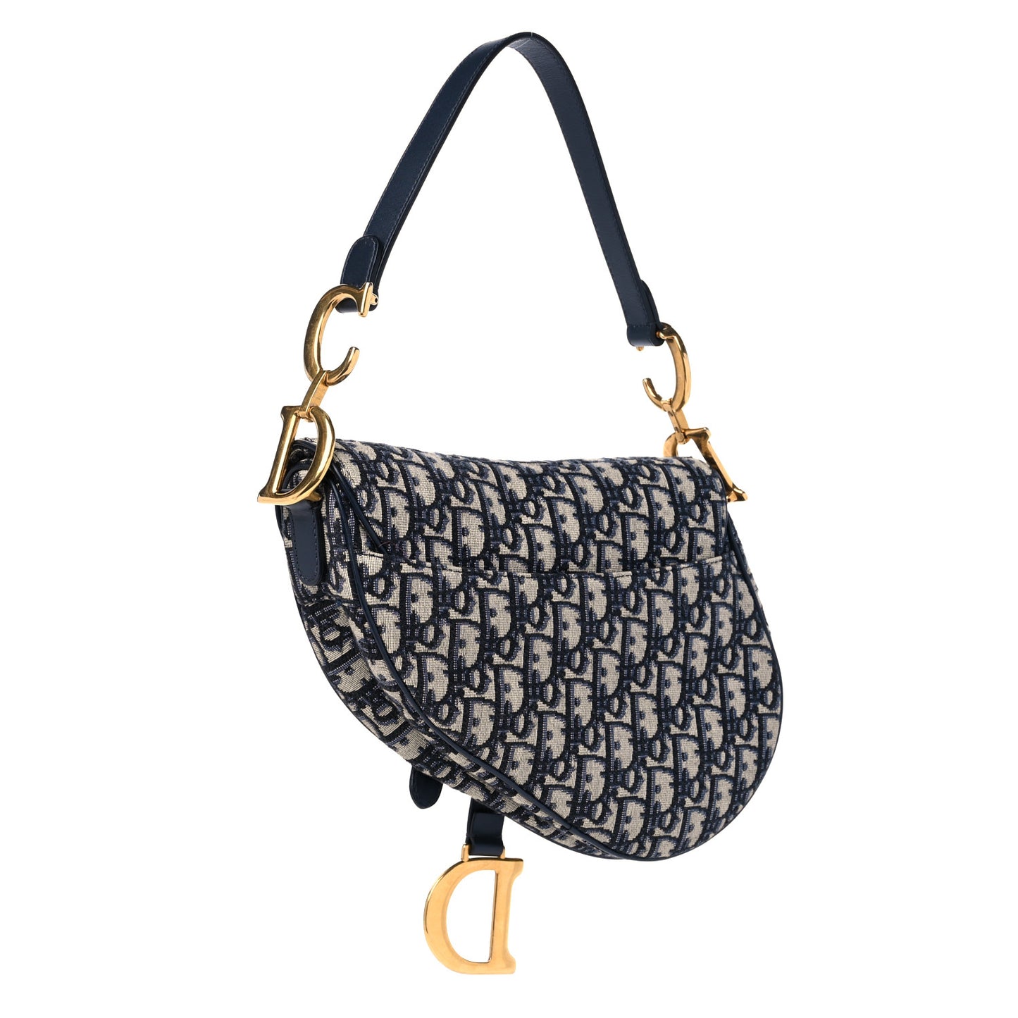 Oblique Saddle Bag Blue