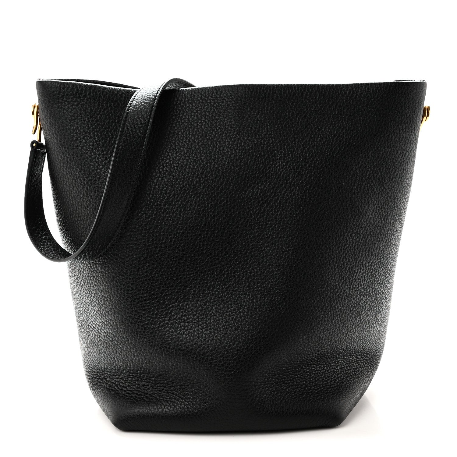 The Row Grained Calfskin Medium N/S Hook Tote Black 1 of 9