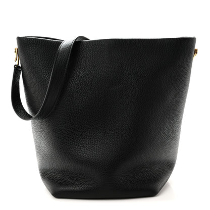The Row Grained Calfskin Medium N/S Hook Tote Black 1 of 9