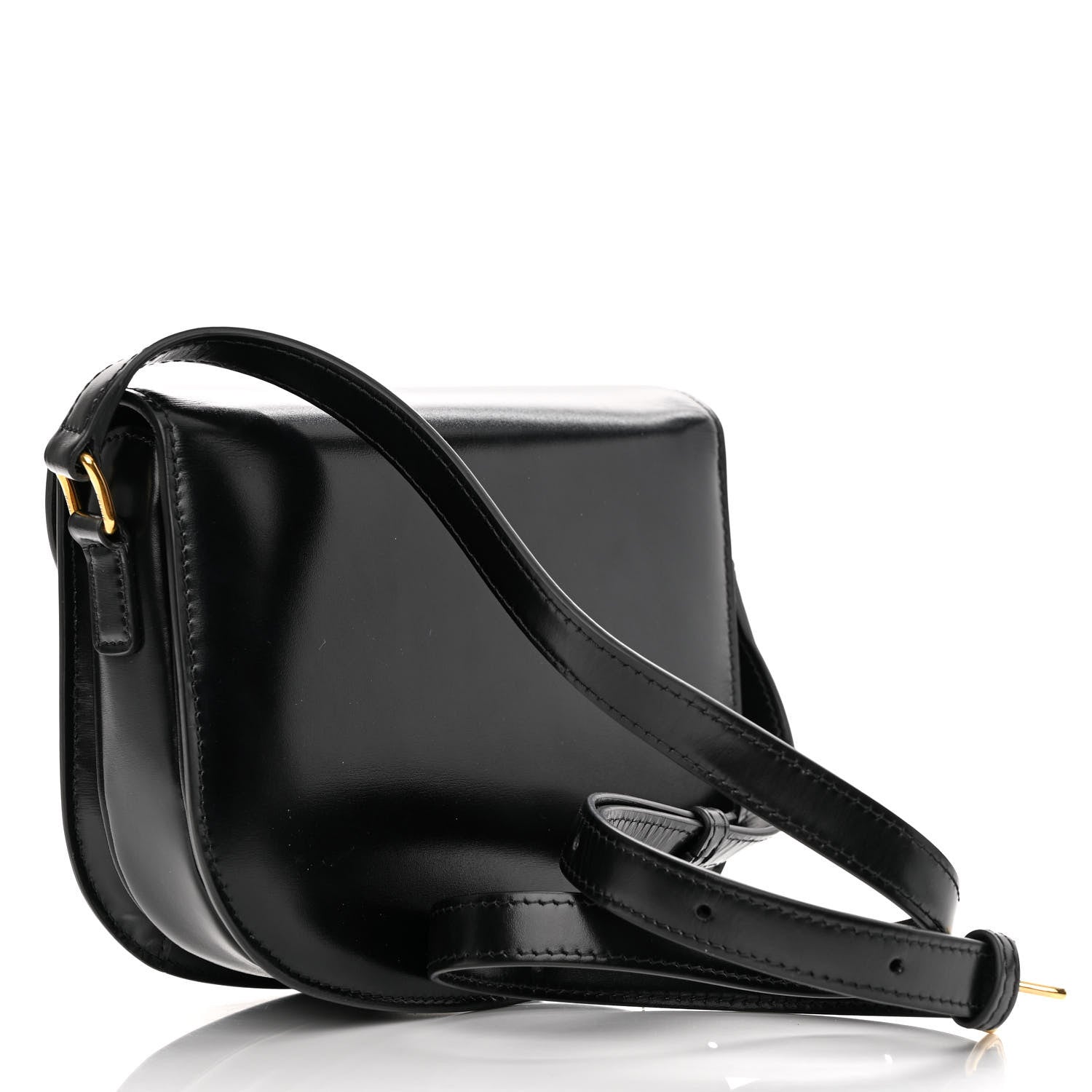 Celine Shiny Calfskin Teen Besace Black 3 of 9