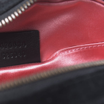 Gucci Velvet Matelasse GG Marmont Belt Bag 85 34 Black 7 of 10