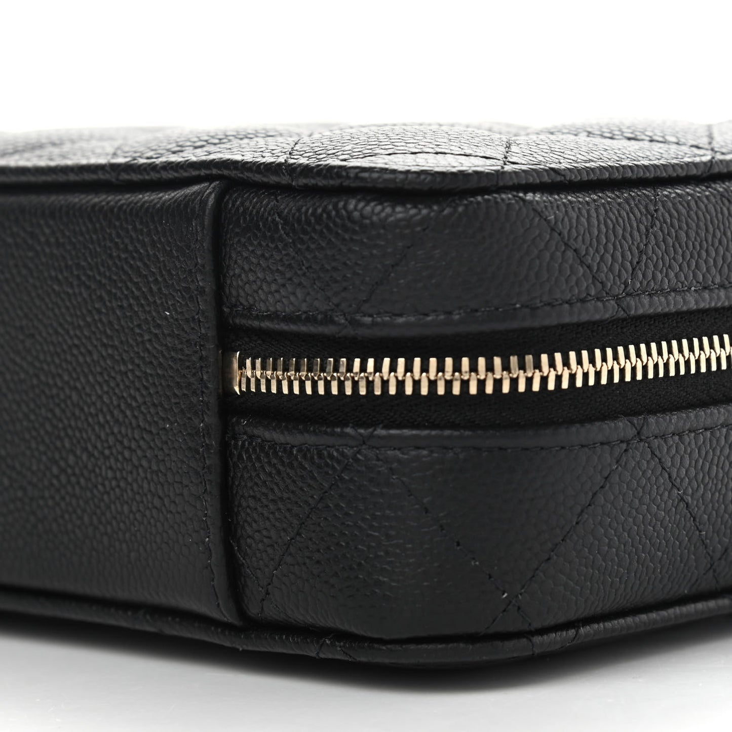 Caviar Quilted Vanity Case Black