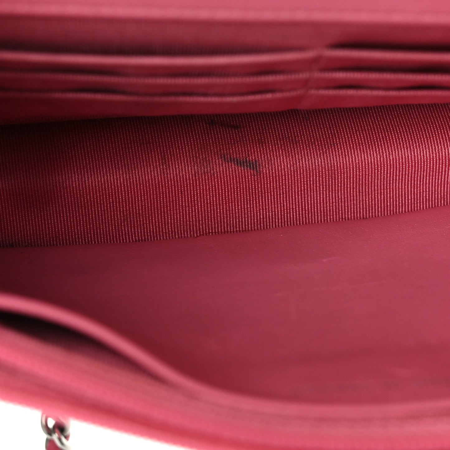Lambskin Quilted Wallet On Chain WOC Pink