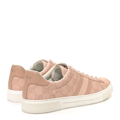 Gucci GG Supreme Tonal Web Womens New Ace Sneakers 37 Pink 5 of 11