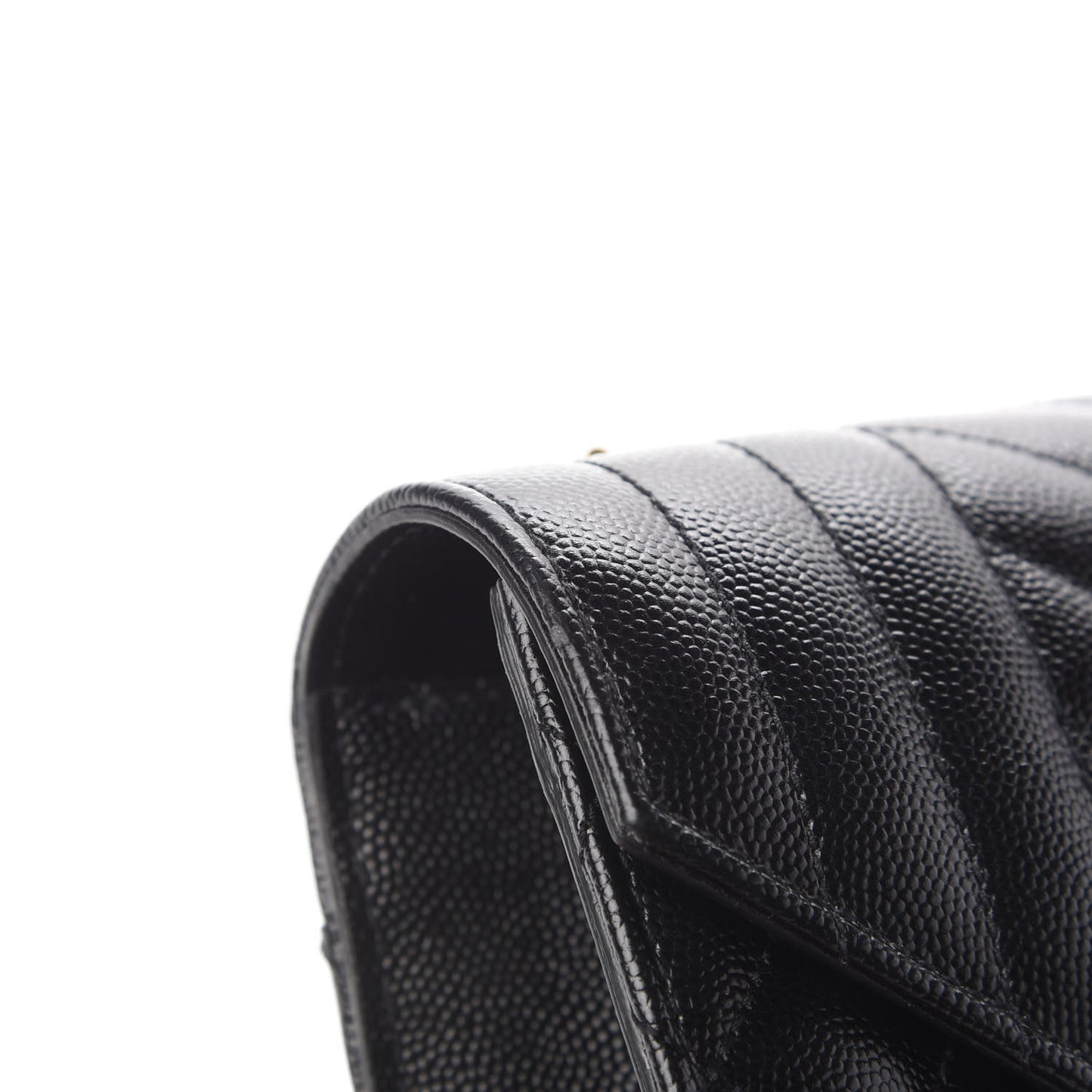Grain De Poudre Textured Mixed Matelasse Triquilt Small Monogram Satchel Black