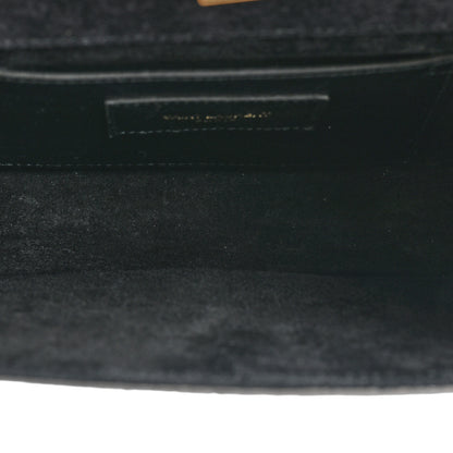 Saint Laurent Metallic Snakeskin Small Classic Monogram Kate Tassel Satchel Silver 4 of 12