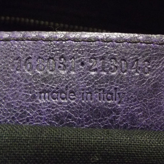 Chevre Quilted Matelasse Violet