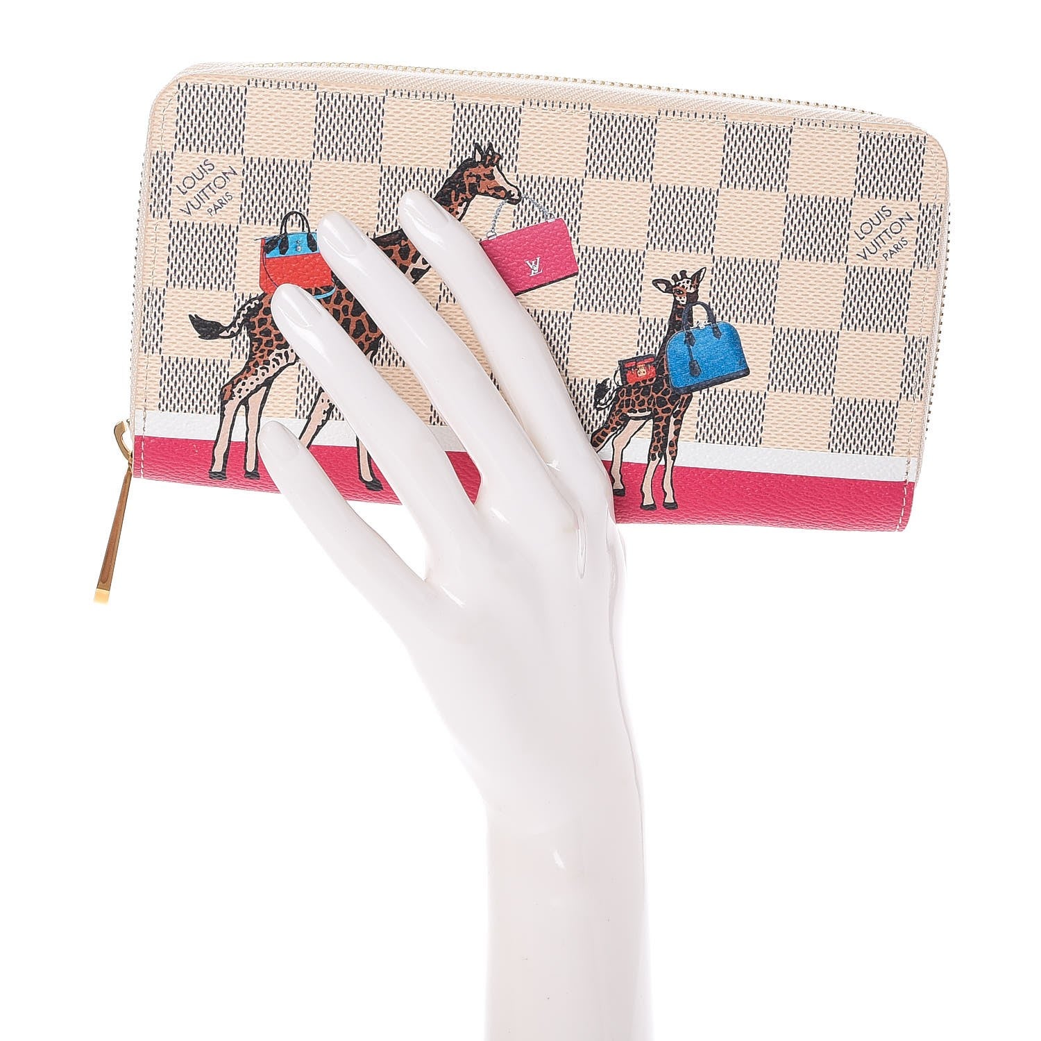 Louis Vuitton Damier Azur 2017 Christmas Animation Zippy Wallet 2 of 7
