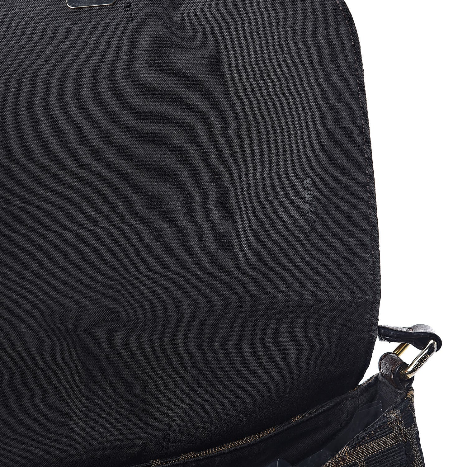 Fendi Zucca Vitello Artic Small Messenger Bag Tobacco Castagna 8 of 11