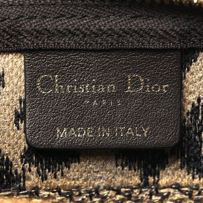 Christian Dior Canvas Leopard Print Cosmetic Pouch Beige 6 of 9