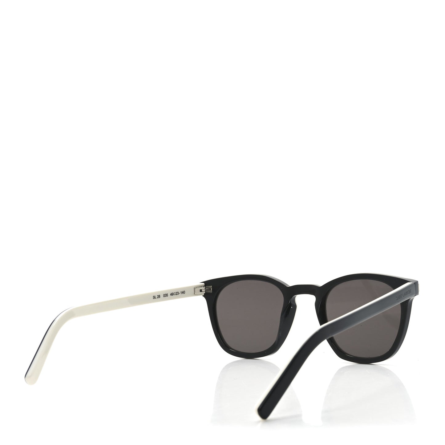Acetate Sunglasses SL 28 White Black
