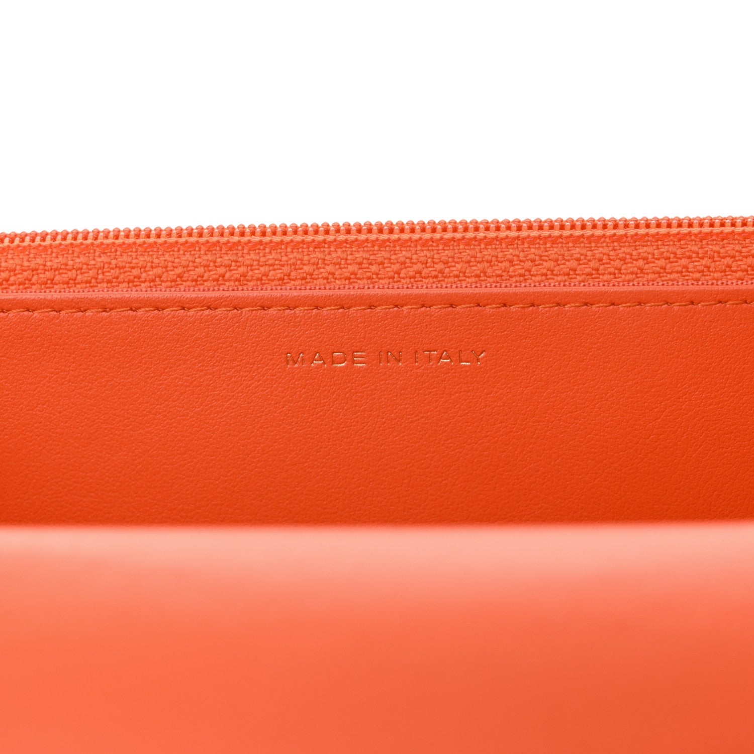 Chanel Lambskin Quilted Chanel 19 Wallet On Chain WOC Orange 6 of 14
