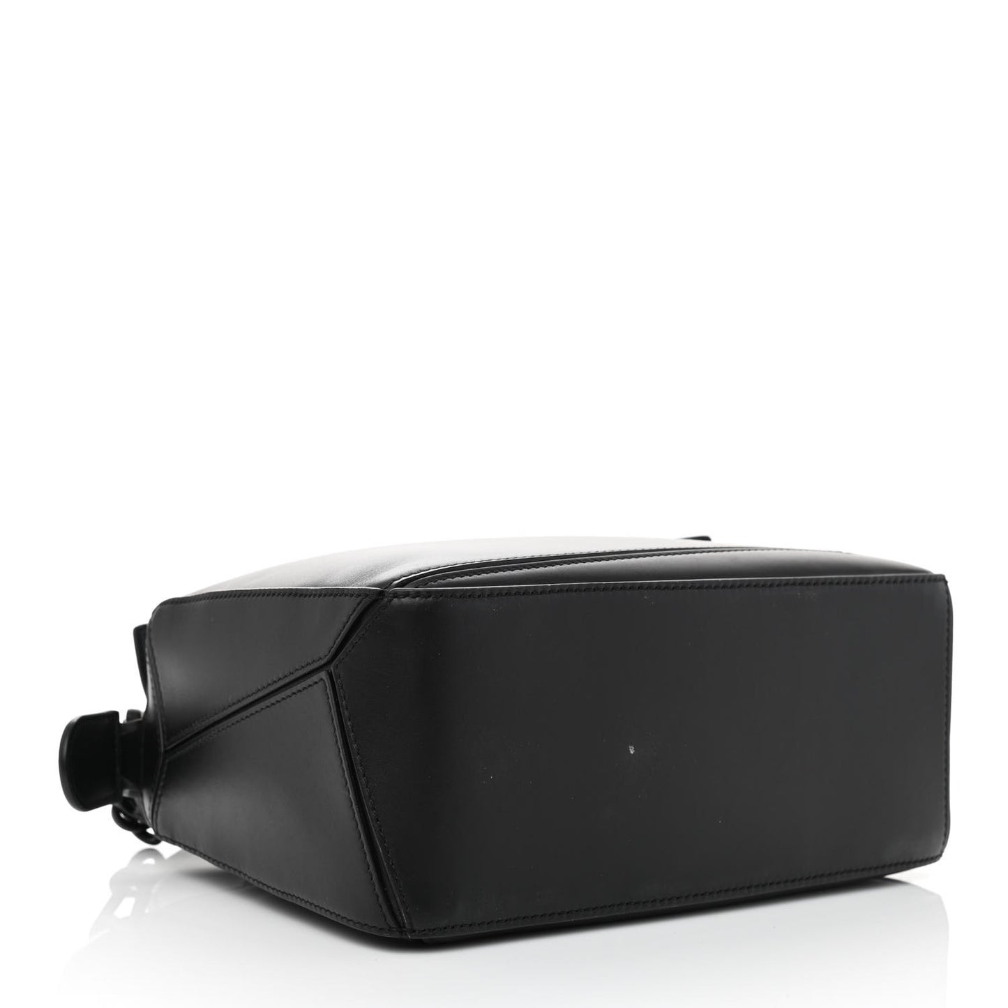 Satin Calfskin Small Puzzle Bag Black