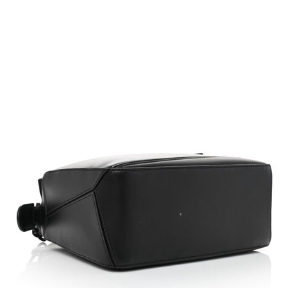 Loewe Satin Calfskin Small Puzzle Bag Black 4 of 8