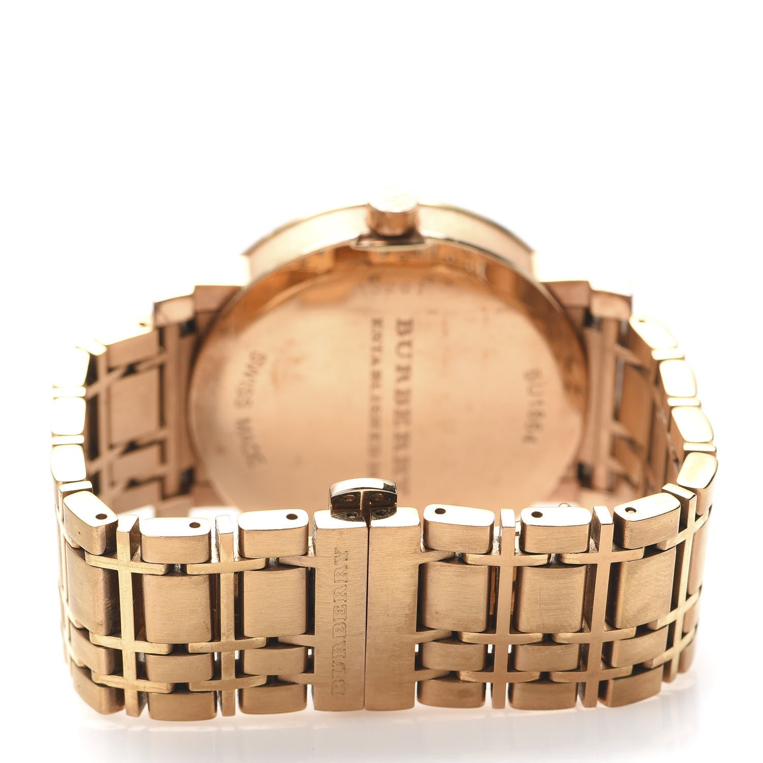Burberry Stainless Steel 38mm Heritage Quartz Watch Rose BU1864 4 of 7