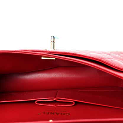Chanel Caviar Quilted Small Double Flap Red 5 of 11
