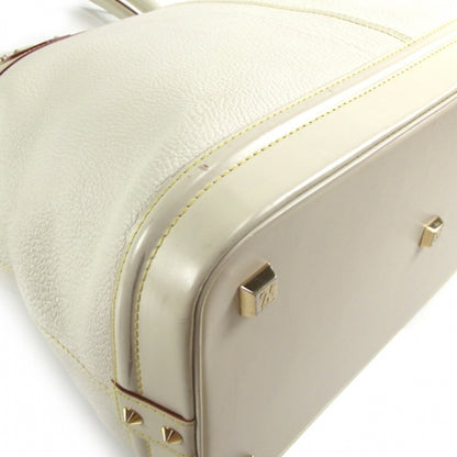 Louis Vuitton Suhali Lockit GM Handbag White 5 of 10