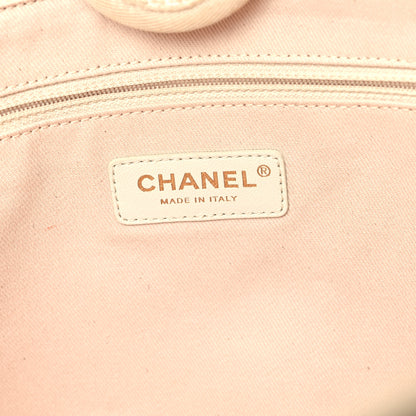 Chanel Lurex Boucle Small Deauville Tote Ivory 6 of 11