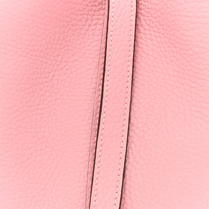 Hermes Taurillon Clemence Picotin Lock 18 PM Rose Sakura 8 of 11