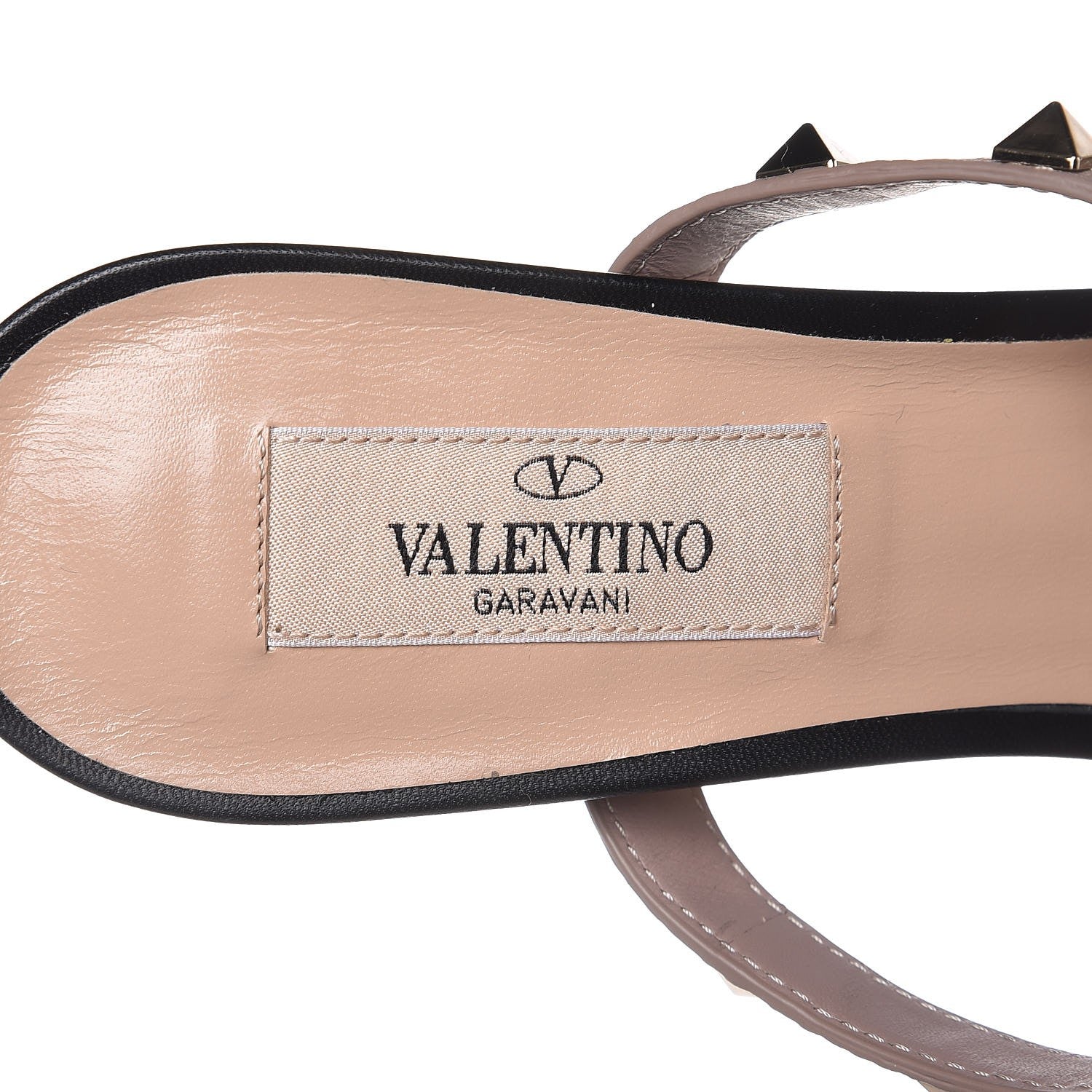 Valentino Garavani Nappa Rockstud Criss Cross 55mm Mules 37.5 Black Poudre 7 of 10