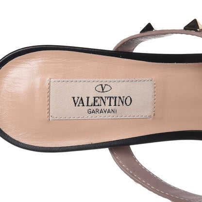 Valentino Garavani Nappa Rockstud Criss Cross 55mm Mules 37.5 Black Poudre 7 of 10