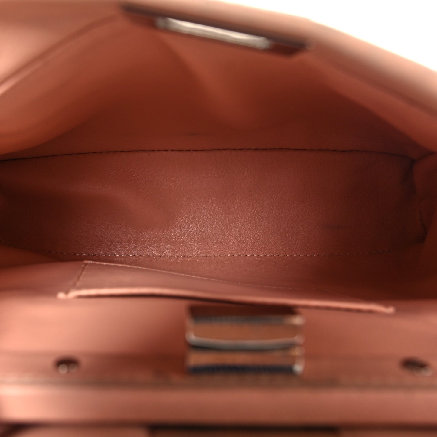 Nappa Rosebud Mini Peekaboo Iconic Satchel Baby Pink