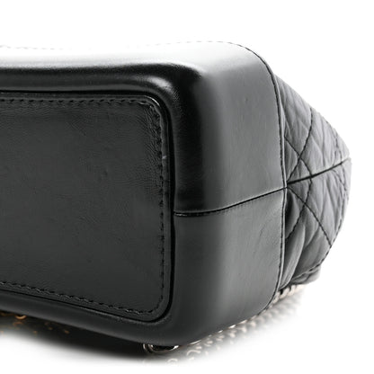 Chanel Aged Calfskin Quilted Gabrielle Backpack Black 10 of 10