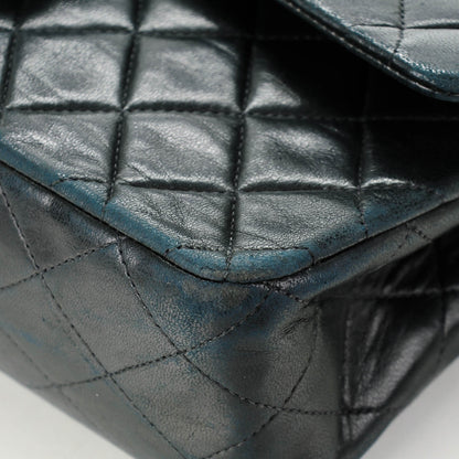 Chanel Lambskin Quilted Medium Double Flap Black 11 of 13