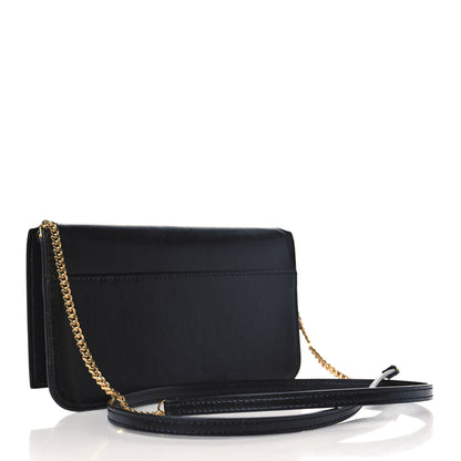 Saint Laurent Smooth Calfskin Monogram Phone Holder Crossbody Black 3 of 10