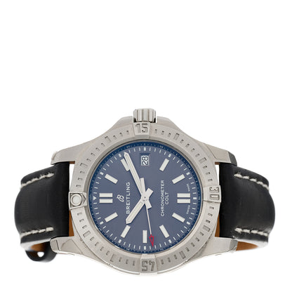 Breitling Stainless Steel Calfskin 41mm Chronomat Colt Automatic Watch Grey A17313 2 of 5