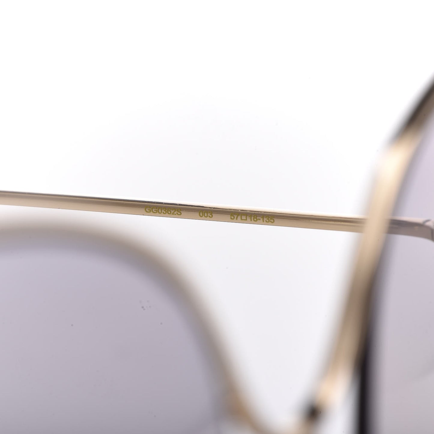 Oversized Round GG0362S Sunglasses Gold