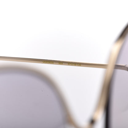 Gucci Oversized Round GG0362S Sunglasses Gold 5 of 8
